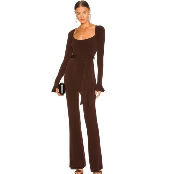 Majorelle Dakota Jumpsuit in Cappuccino Brown NWOT Size Small - Picture 1 of 3